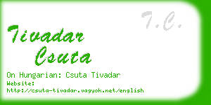 tivadar csuta business card